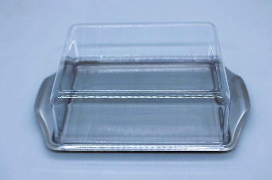 Stainless Steel Butter Dish 15.5x8 cm Linea Silit