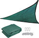 Триъгълник Shade Sail Зелен 3x3x1.4m