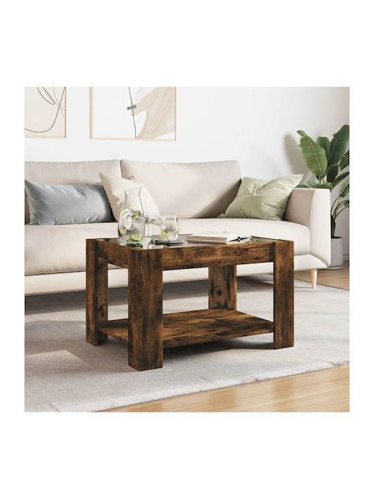 Rectangular Glass Side Table Drys M73xW53xH45cm