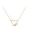 Infinity Herz Halskette 14k Gold Klk21193