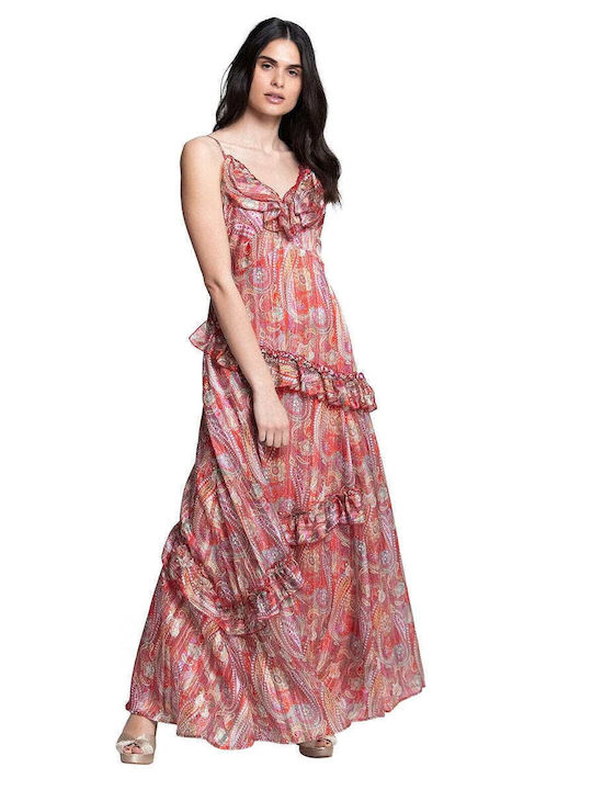 Twenty 29 Maxi Dress with Ruffle Embrime