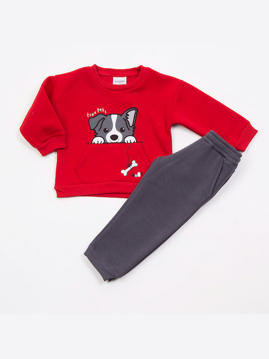 Trax Kids Sweatpants Set Red