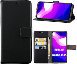 Portofel Piele Negru (Realme Narzo 50 4G)