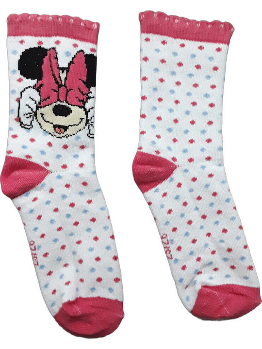 Disney Παιδικές Κάλτσες Minnie White, Pink