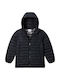 Kinder Freizeitjacke Lang mit Futter & Kapuze Black Lite Ii