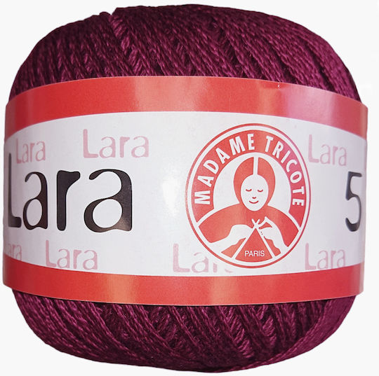 Madame Tricote Paris Lara Βαμβακερό Μπορντό 106m 100gr