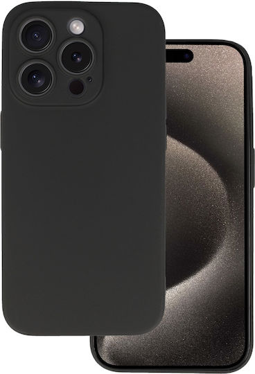 Powertech Back Cover Silicone Black (iPhone 16 Pro)