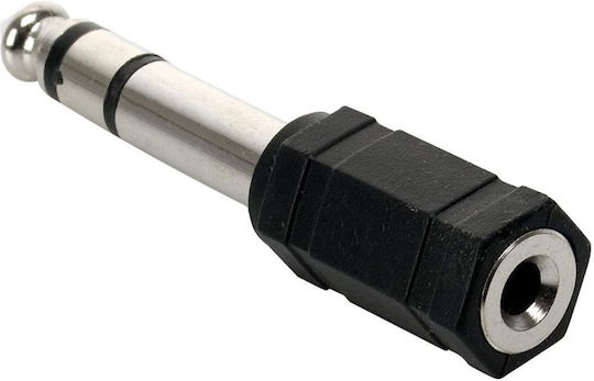 Powertech Μετατροπέας 6.3mm male σε 3.5mm female 5τμχ CAB-J018