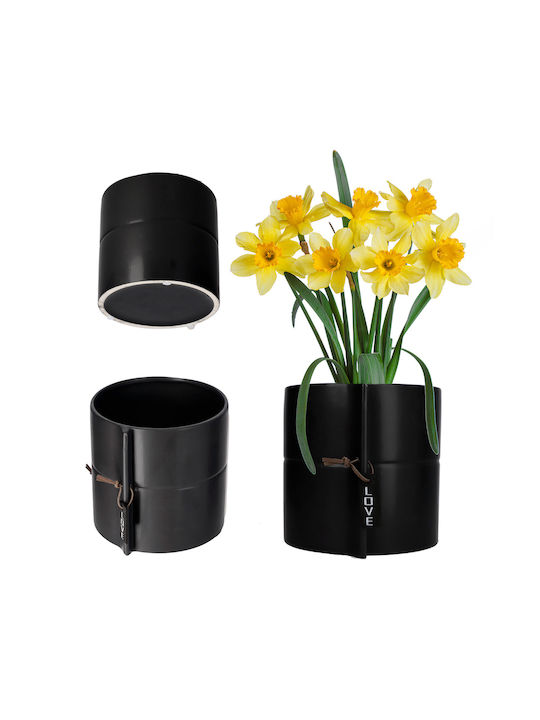 Kadax Flower Pot in Black Color 148995