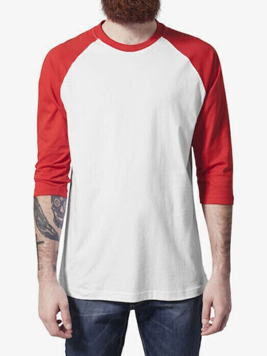 Urban Classics Contrast T-shirt White/red