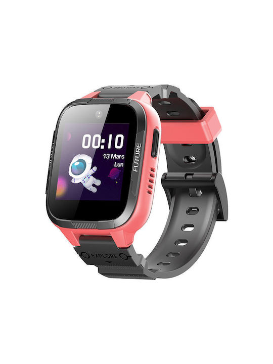 Botslab Kids Smartwatch E3 with Rubber/Plastic Strap Pink