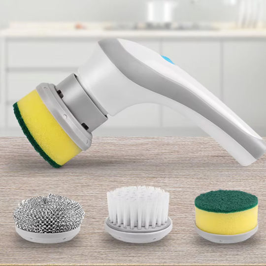 Plastic Rotating Cleaning Brush with Handle
