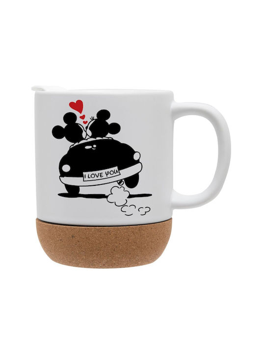 Koupakoupa Love Car Becher Keramik mit Deckel 3...