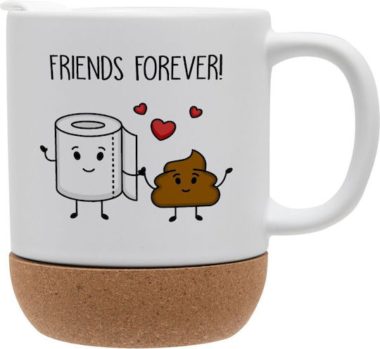 Koupakoupa Friends Forever Becher Keramik mit Deckel 330ml