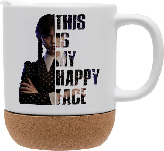Koupakoupa My Happy Face Becher Keramik mit Deckel 330ml