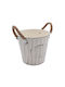 Uncle George Planter Metal Beige 14x14x12.5cm.