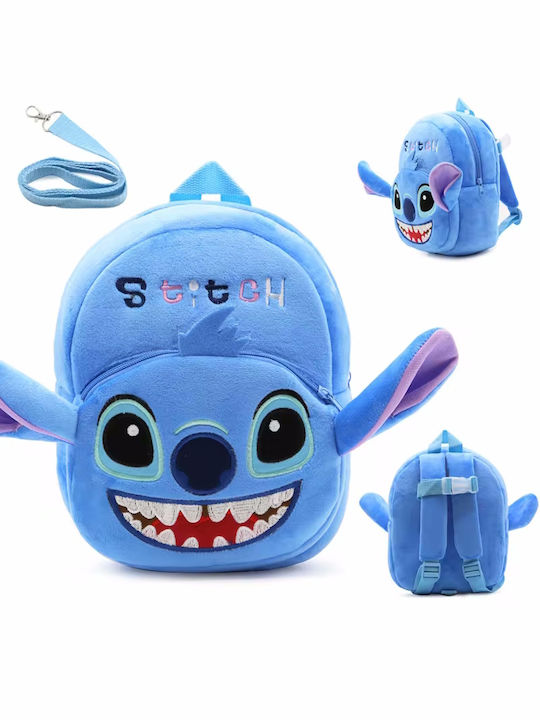 Stitch School Bag Backpack Kindergarten in Blue color