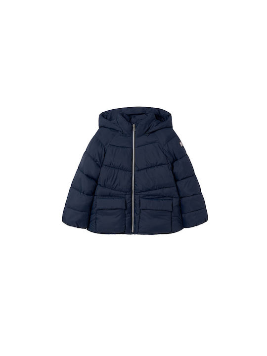 Mayoral Kids Casual Jacket with Hood Navy