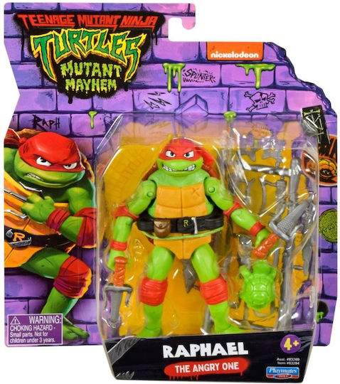 Φιγούρα Δράσης Raphael The Angry One Χελωνονιντζάκια Raphael για 4+ Ετών 10εκ.