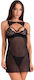 Livia Corsetti Chemise Σετ Sexy Babydoll Μαύρο