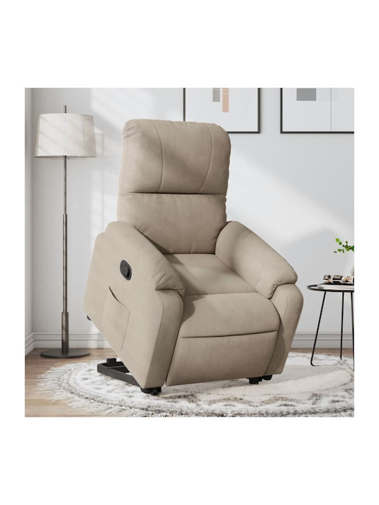 Πολυθρόνα Relax με Υποπόδιο Taupe 75x89.5x103.5cm