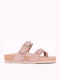 Women's Flat Sandals Anatomic in Beige Color