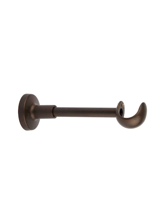 Zogometal Curtain rail base Wall made of Metal Antique Rust 1pcs