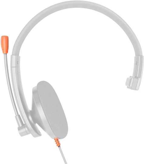 Meetion HP002 On Ear Căști Multimedia cu microfon și conexiune Jack de 3,5 mm în culoarea Alb