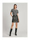 London Denim Mini Fustă Black