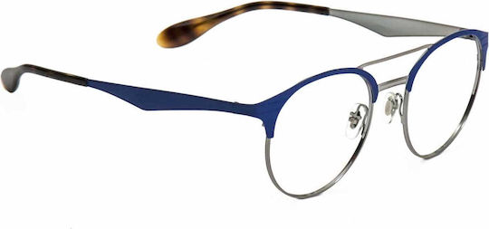 Ray Ban Metal Eyeglass Frame Blue RB3545 2911/51