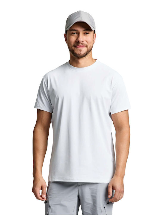 Slam Herren Sport T-Shirt Kurzarm Weiß