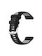 Λουράκι Σιλικόνης Cross Texture Δίχρωμο Amazfit Gtr 4 46mm Black+grey