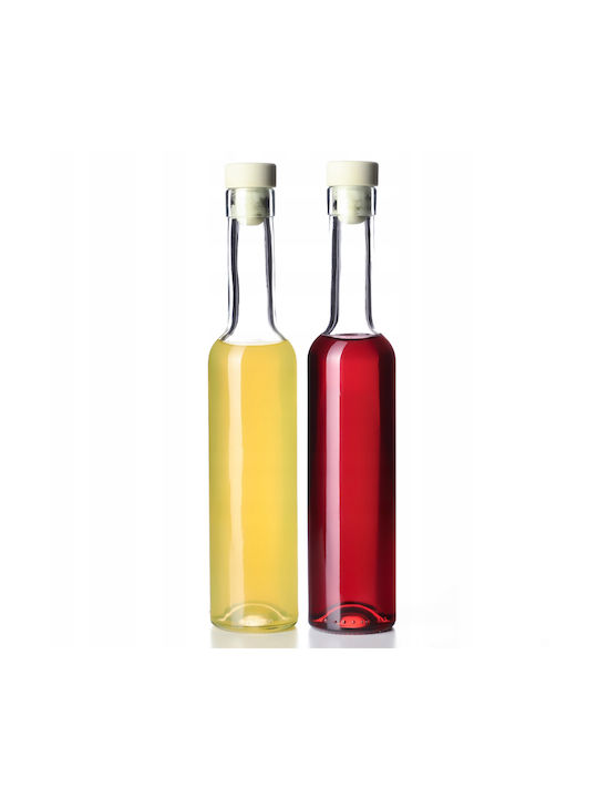 Kadax Set 2 Pieces General Use Glass Jars with Cork Transparent 250ml 2 Pieces