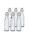 Kadax Set 6 Bucăți Vaze Utilizare Generală cu Plută Sticlă Transparentă 750ml 6 Bucăți