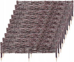 Kadax Μπορντούρα Κήπου σε Καφέ Χρώμα 20cm x 1m
