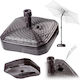 Kadax Umbrella Stand made of Plastic in Brown Color 39x39cm