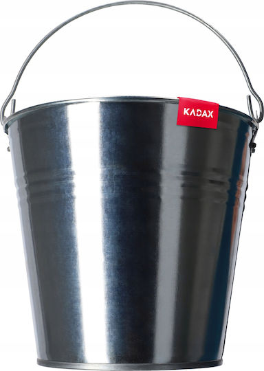 Kadax Κουβάς Πλαστικός Χωρητικότητας 10lt Ασημί