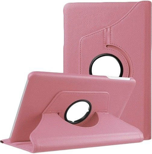 Rotierende 360-Grad-Stand-Tablet-Hülle mit Stifthalter für Huawei Mediapad M5 Lite 10.1 Gold Pink