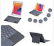 Drehbare Tastaturhülle T-5507d iPad Air 4 10.9'' Schwarz Schwarzes Lederimitat Silikon