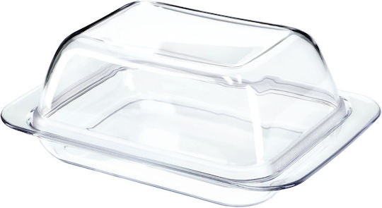 Kadax Serving Bowl Round Plastic Transparent with Diameter 18cm