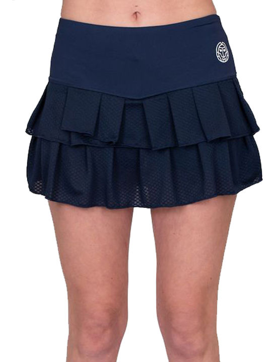 Bidi Badu Crew Faltenrock Damen Tennisrock Dunkelblau