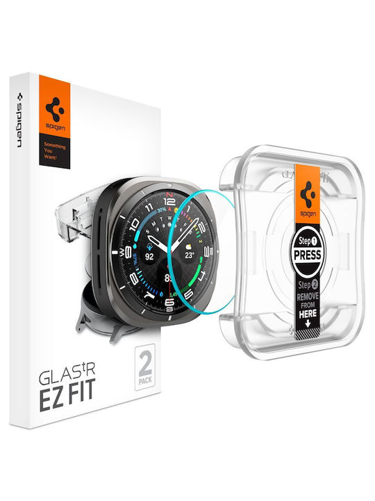 Spigen EZ Fit Закалено стъкло за Galaxy Watch Ultra 47mm Прозрачен 2бр AGL08349