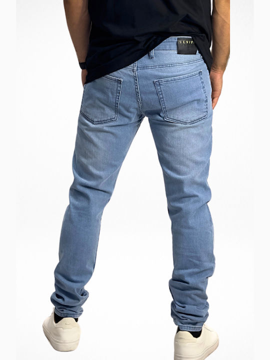 Senior Men's Jeans Pants Blue