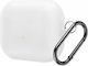 Case Silicone with Hook in White color for Samsung Galaxy Buds 3 / 3 Pro