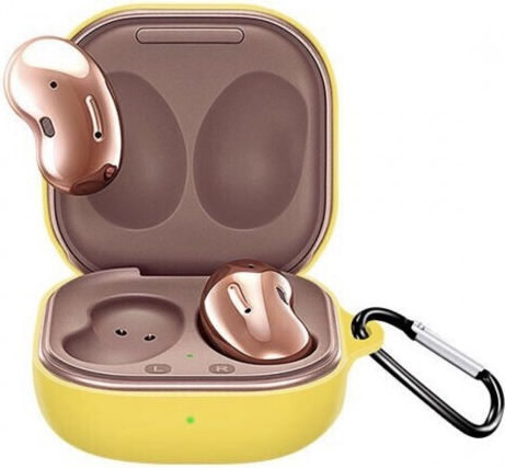 Thd Case Silicone with Hook in Yellow color for Galaxy Buds Pro