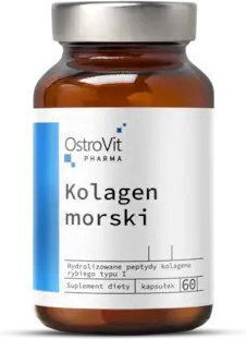 OstroVit Морски Колаген 550мг с Хиалуронова Киселина 100 Таблетки 60 Капсули