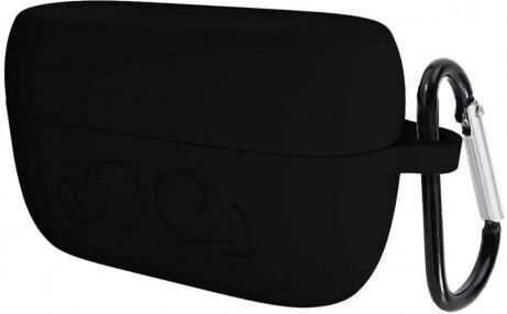 Case Protecting Wireless Stereo Headphones Jabra Elite 75t Black Color Hook Attachment