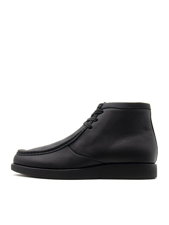 Leather Black Men's Boots