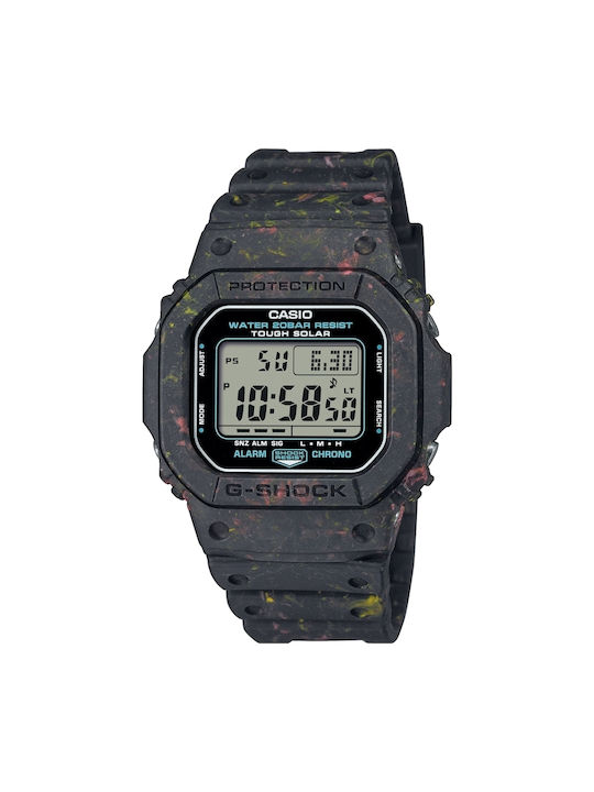 Casio Digital Watch Battery with Black Rubber Strap