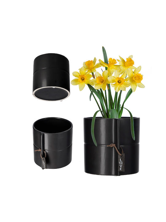 Kadax Flower Pot in Black Color 149003